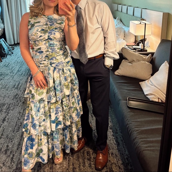 Abercrombie high neck tiered maxi dress - Picture 3 of 3